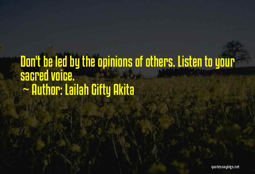 Listen Your Inner Voice Quotes By Lailah Gifty Akita