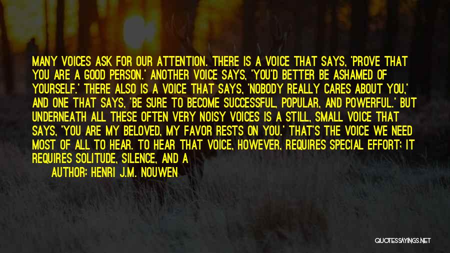 Listening To God's Voice Quotes By Henri J.M. Nouwen