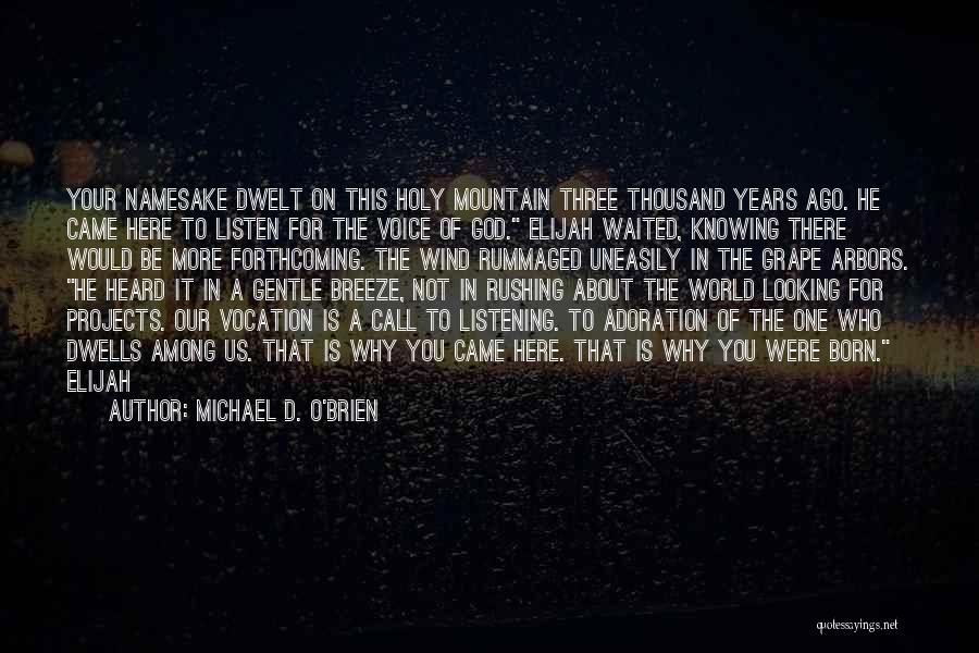 Listening To God's Voice Quotes By Michael D. O'Brien
