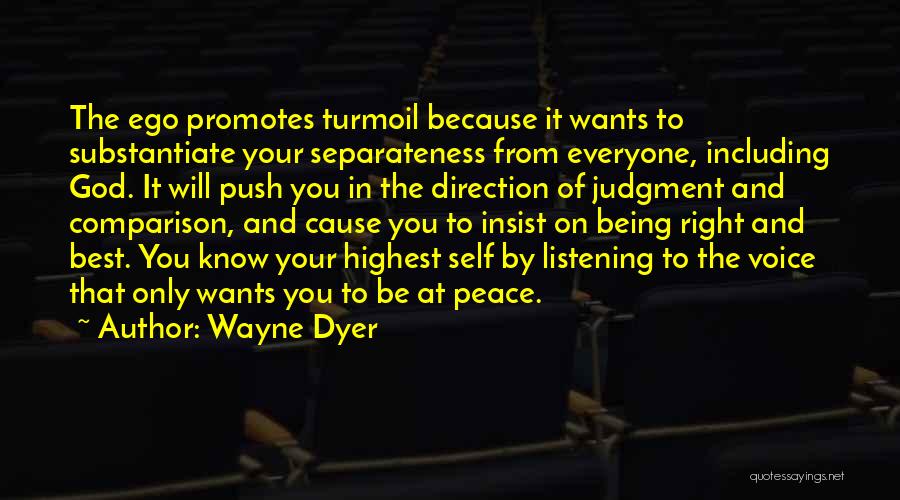 Listening To God's Voice Quotes By Wayne Dyer