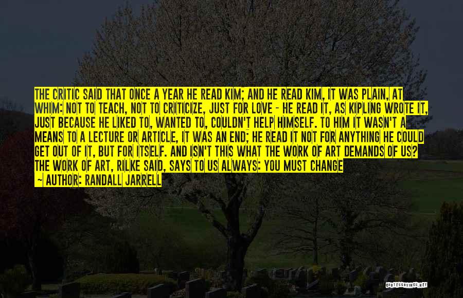 Listening To Nature Quotes By Randall Jarrell