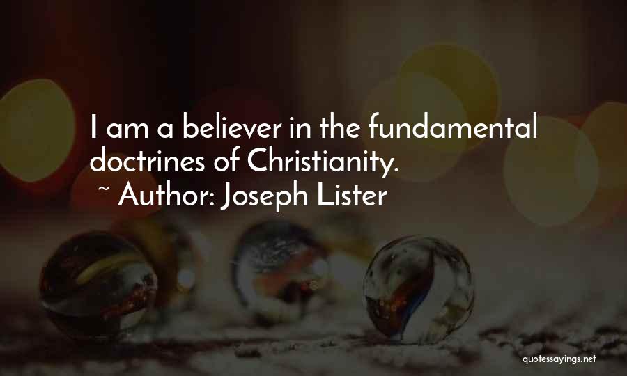 Lister Quotes By Joseph Lister