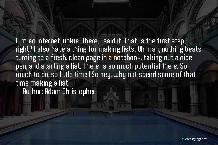 Lists Quotes By Adam Christopher