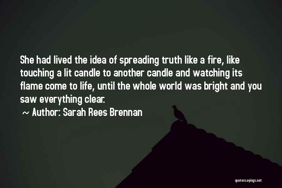 Lit A Fire Quotes By Sarah Rees Brennan