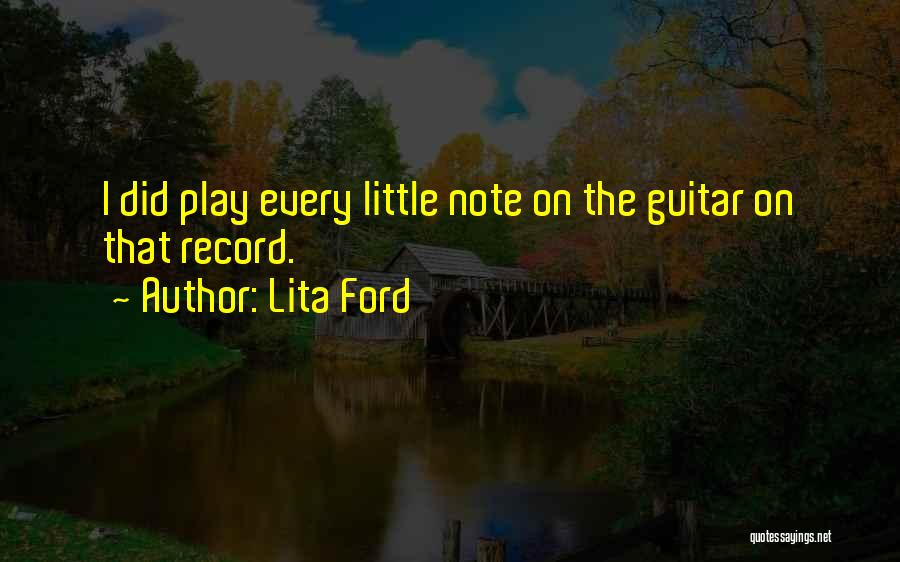 Lita Ford Quotes 1991381