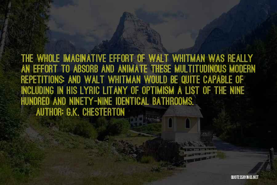 Litany Quotes By G.K. Chesterton