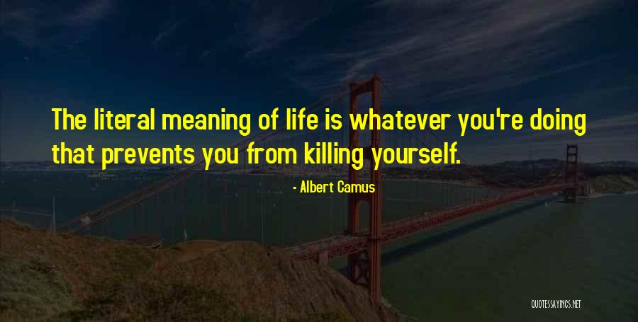 Literal Life Quotes By Albert Camus