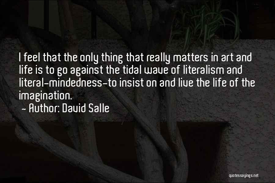 Literal Life Quotes By David Salle