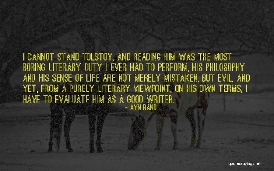 Literary Terms Quotes By Ayn Rand