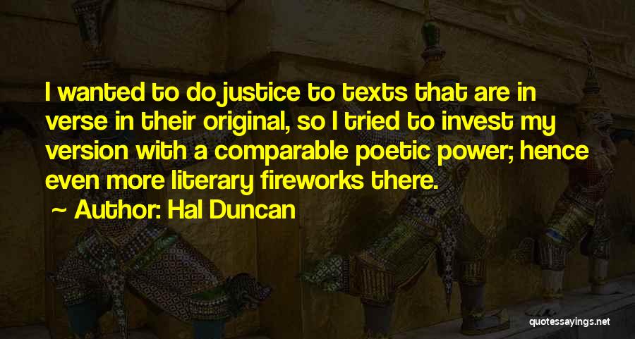 Literary Texts Quotes By Hal Duncan