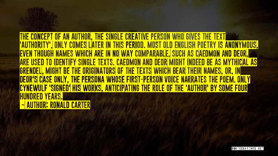 Literary Texts Quotes By Ronald Carter