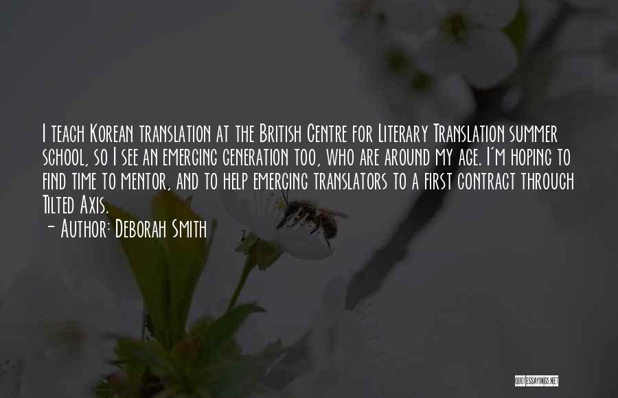 Literary Translation Quotes By Deborah Smith