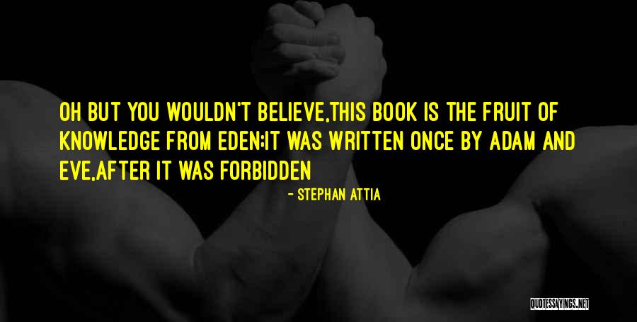 Literature And Knowledge Quotes By Stephan Attia