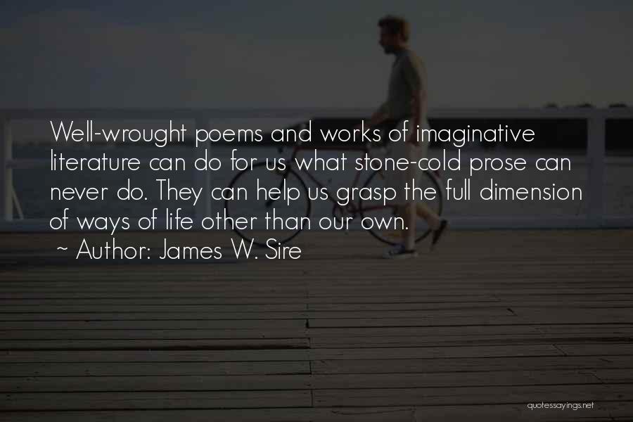 Literature And Poetry Quotes By James W. Sire