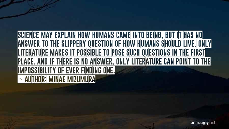 Literature And Science Quotes By Minae Mizumura