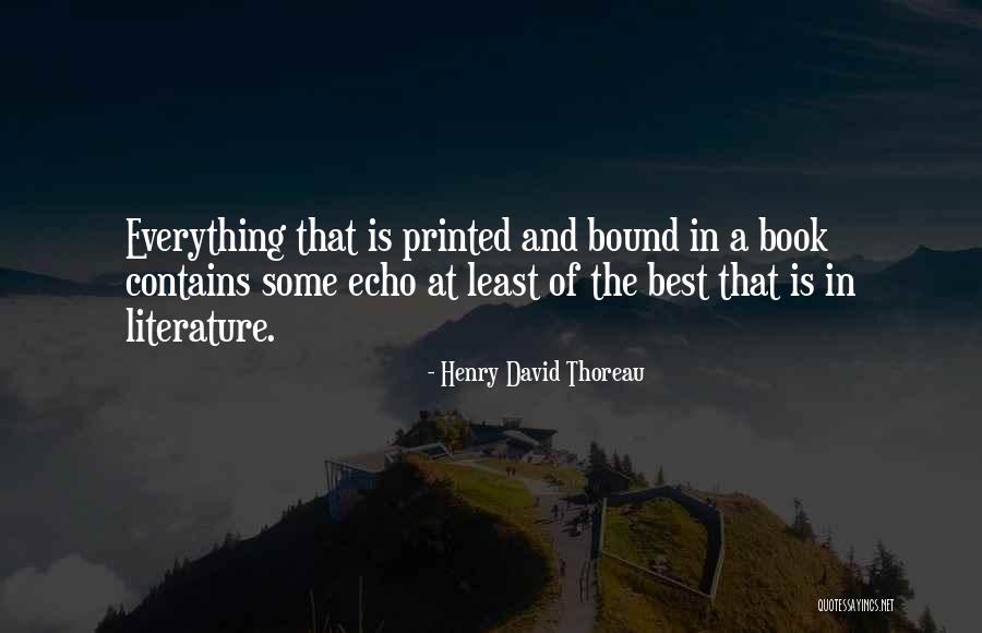 Literature Book Quotes By Henry David Thoreau Literature Book Quotes By Henry David Thoreau