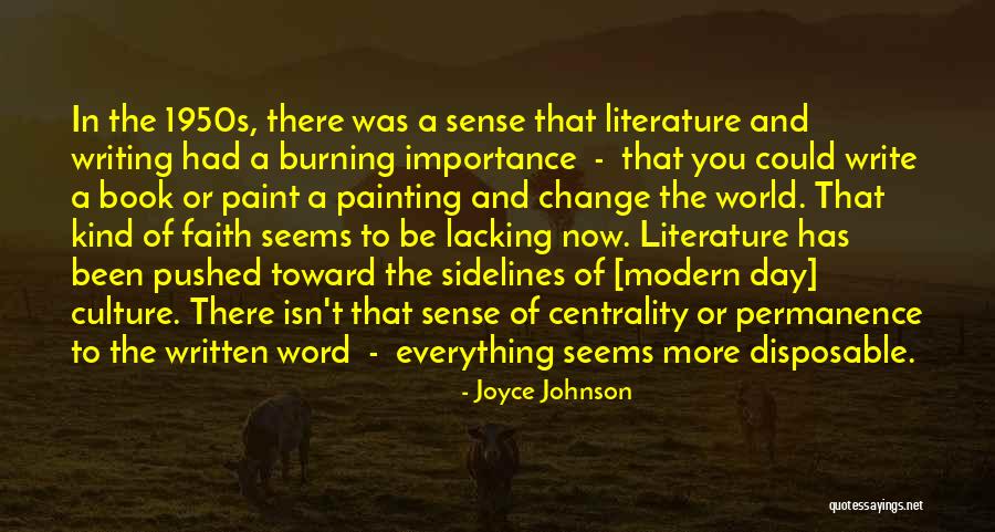Literature Book Quotes By Joyce Johnson Literature Book Quotes By Joyce Johnson