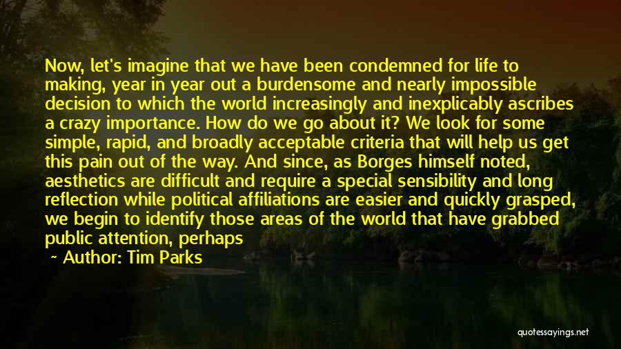 Literature Importance Quotes By Tim Parks