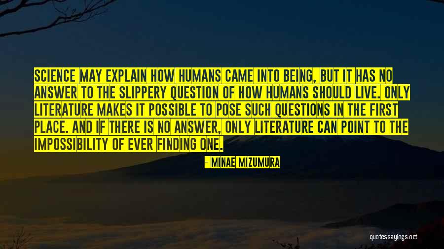 Literature Of Science Quotes By Minae Mizumura Literature Of Science Quotes By Minae Mizumura