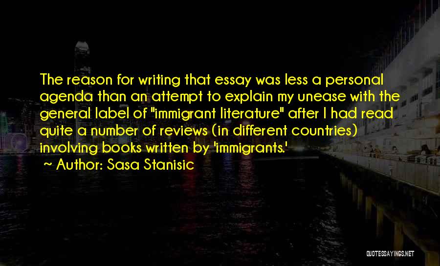 Literature Reviews Quotes By Sasa Stanisic