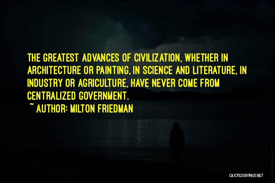 Literature's Greatest Quotes By Milton Friedman