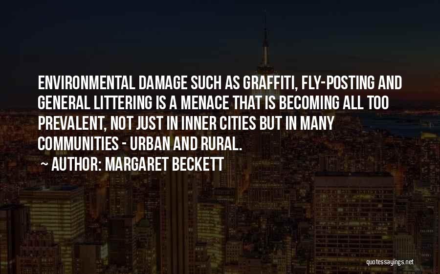 Littering Quotes By Margaret Beckett
