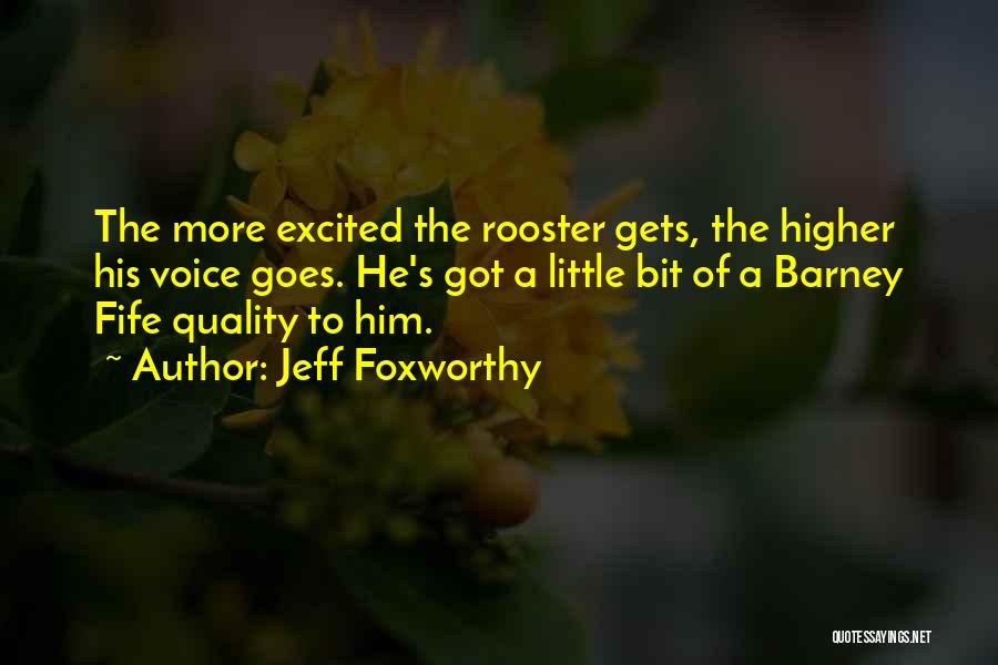 Little Bit Excited Quotes By Jeff Foxworthy