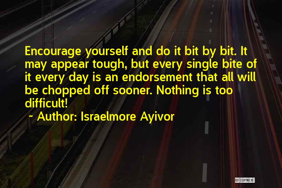 Little Bit Quotes By Israelmore Ayivor