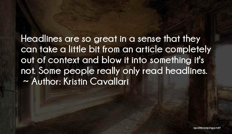 Little Bit Quotes By Kristin Cavallari
