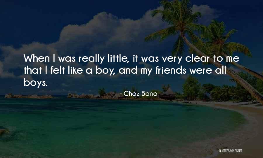 Little Boys Quotes By Chaz Bono