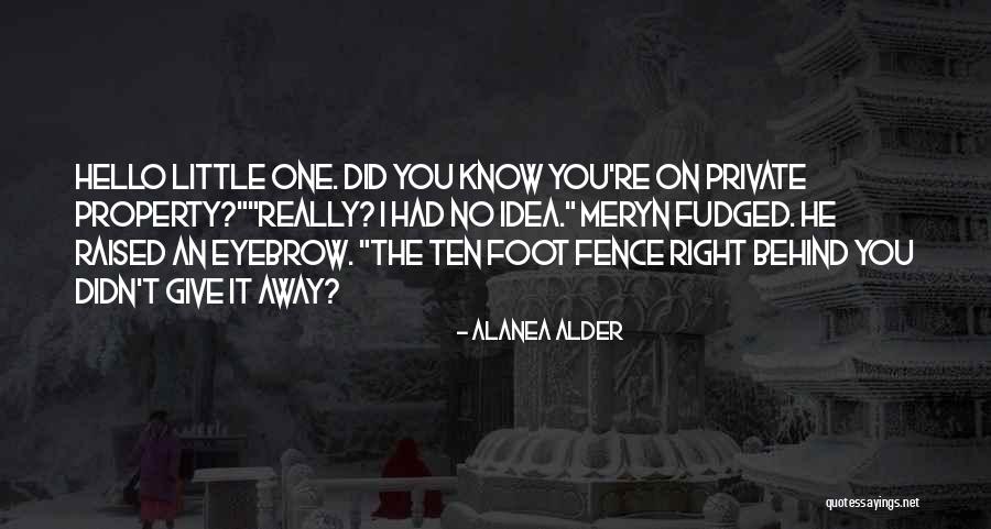 Little Did You Know Quotes By Alanea Alder