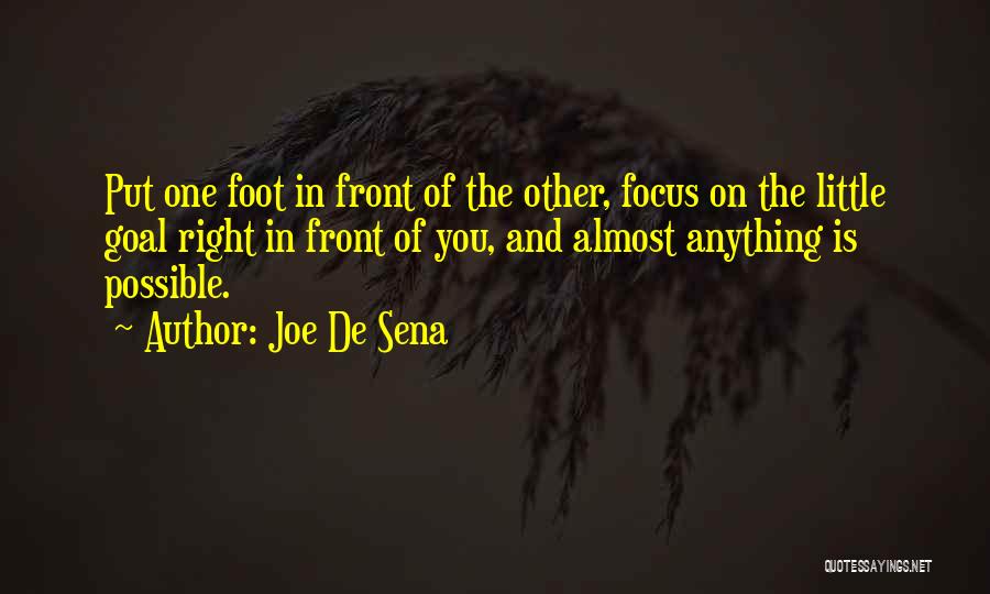 Little Foot Quotes By Joe De Sena