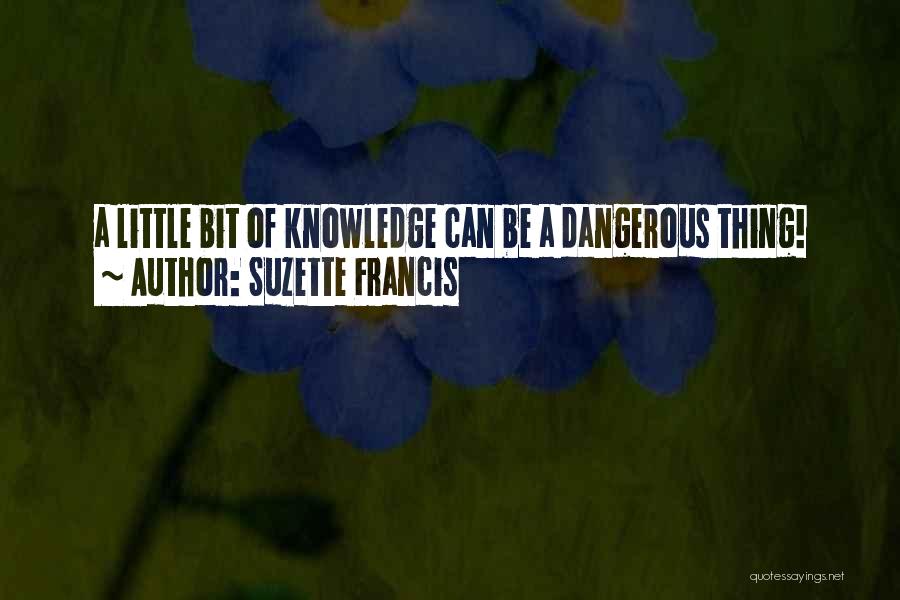 Little Knowledge Is A Dangerous Thing Quotes By Suzette Francis