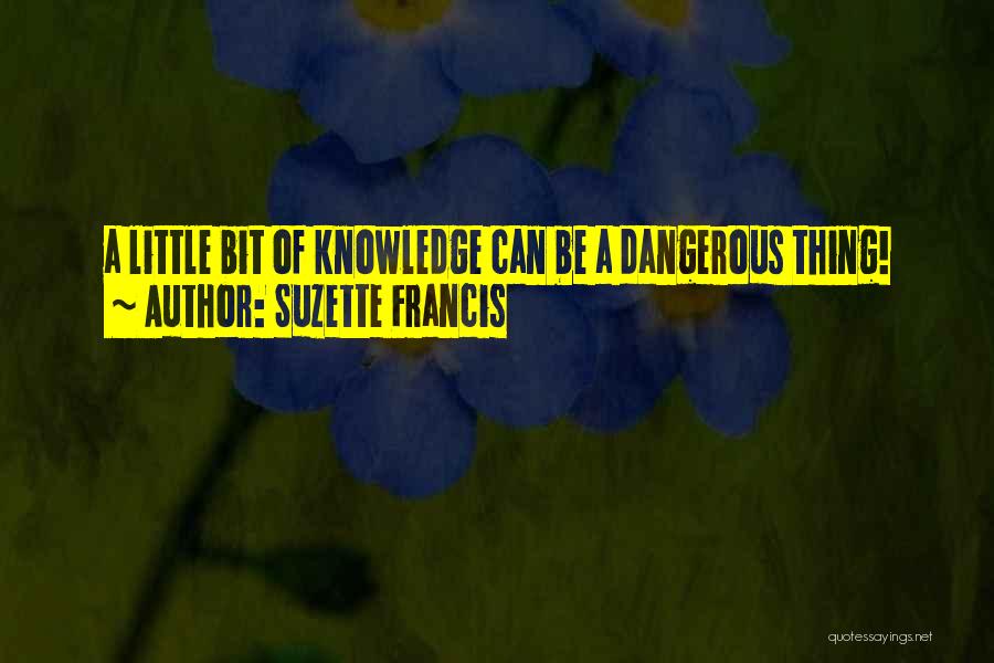 Little Knowledge Is Dangerous Quotes By Suzette Francis