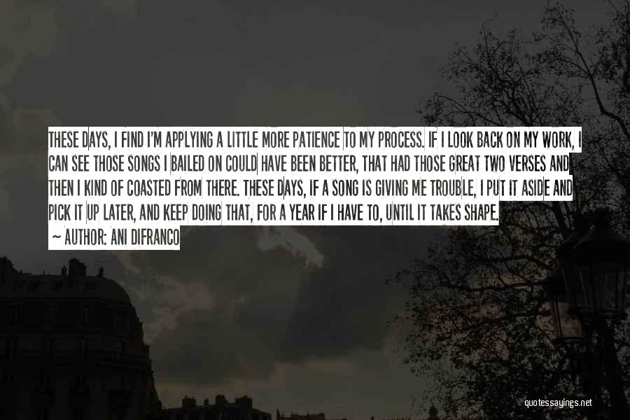 Little More Patience Quotes By Ani DiFranco