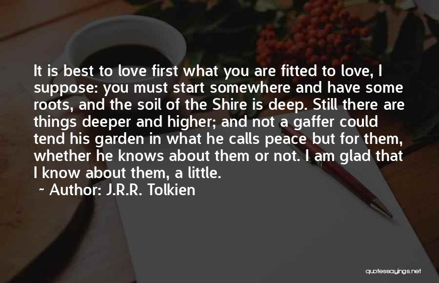 Little Things In Love Quotes By J.R.R. Tolkien