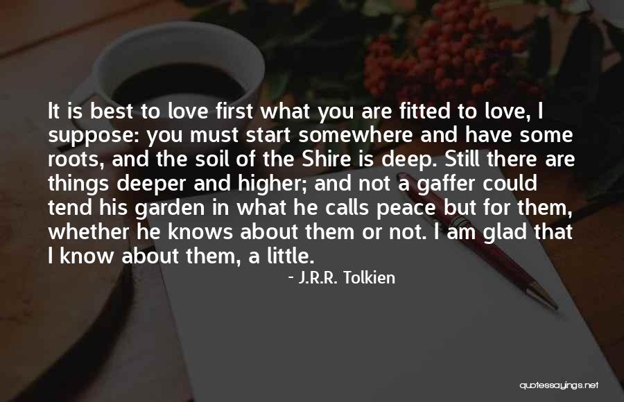 Little Things In Love Quotes By J.R.R. Tolkien