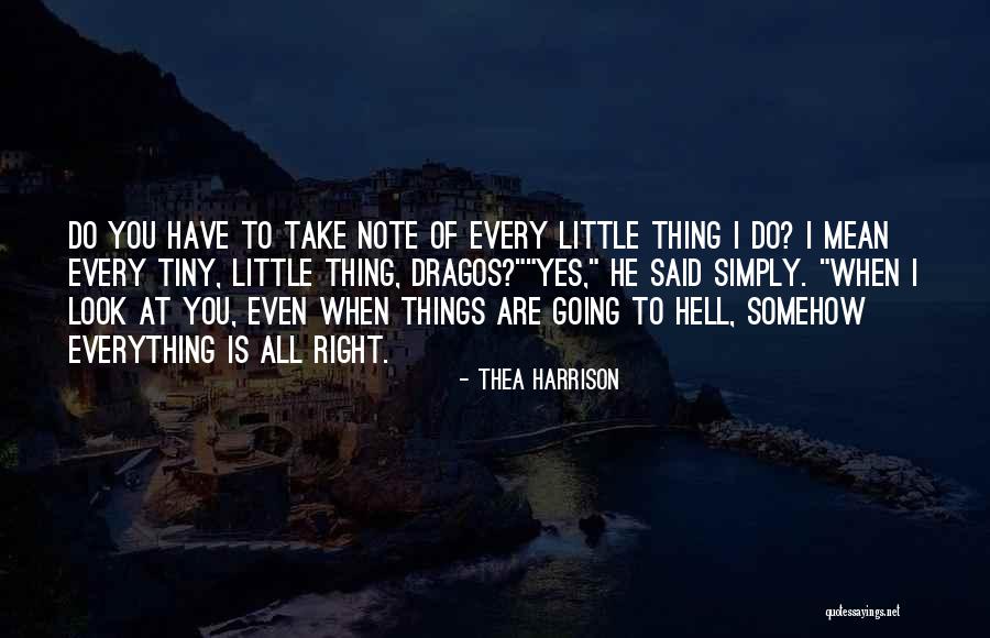 Little Things Mean Everything Quotes By Thea Harrison Little Things Mean Everything Quotes By Thea Harrison