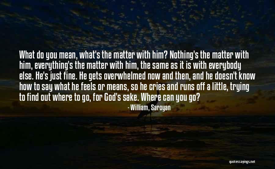 Little Things Mean Everything Quotes By William, Saroyan Little Things Mean Everything Quotes By William, Saroyan