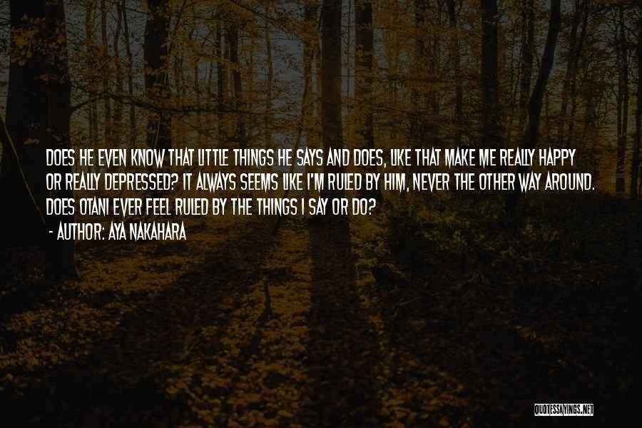 Little Things That Make You Happy Quotes By Aya Nakahara