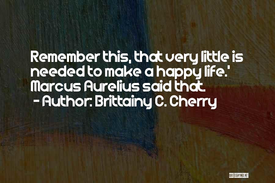 Little Things That Make You Happy Quotes By Brittainy C. Cherry