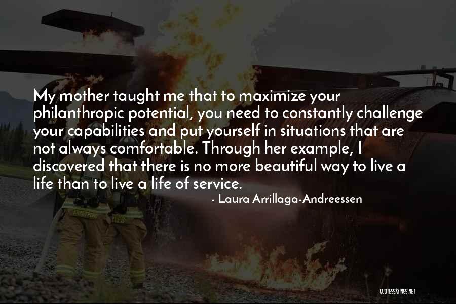 Live A Life Of Service Quotes By Laura Arrillaga-Andreessen