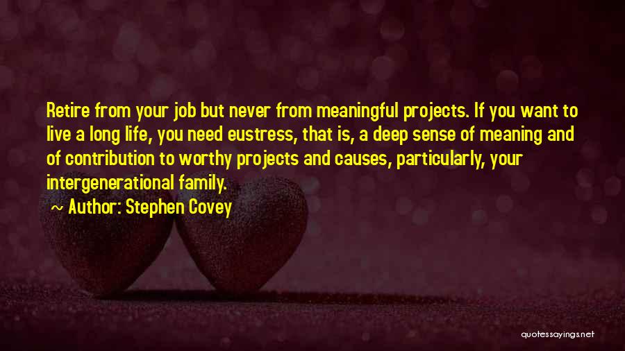 Live A Meaningful Life Quotes By Stephen Covey