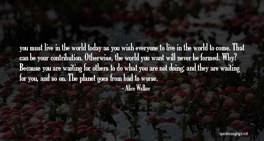 Live As You Wish Quotes By Alice Walker