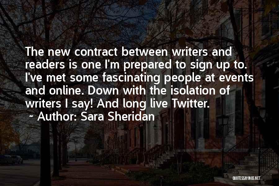 Live Events Quotes By Sara Sheridan