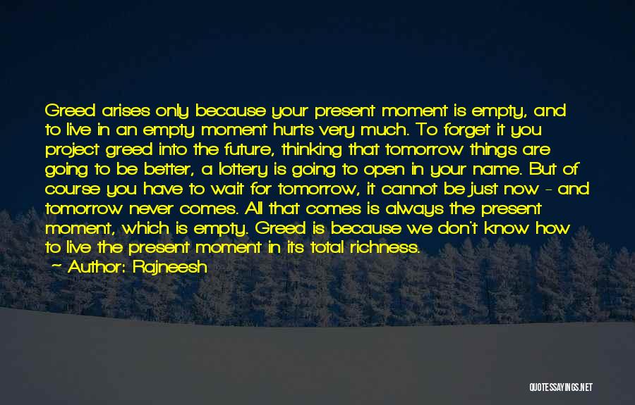 Live For The Present Moment Quotes By Rajneesh