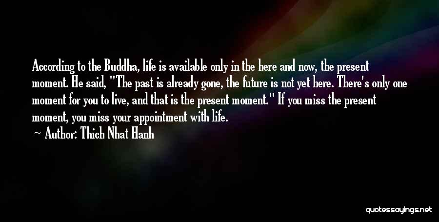 Live For The Present Moment Quotes By Thich Nhat Hanh