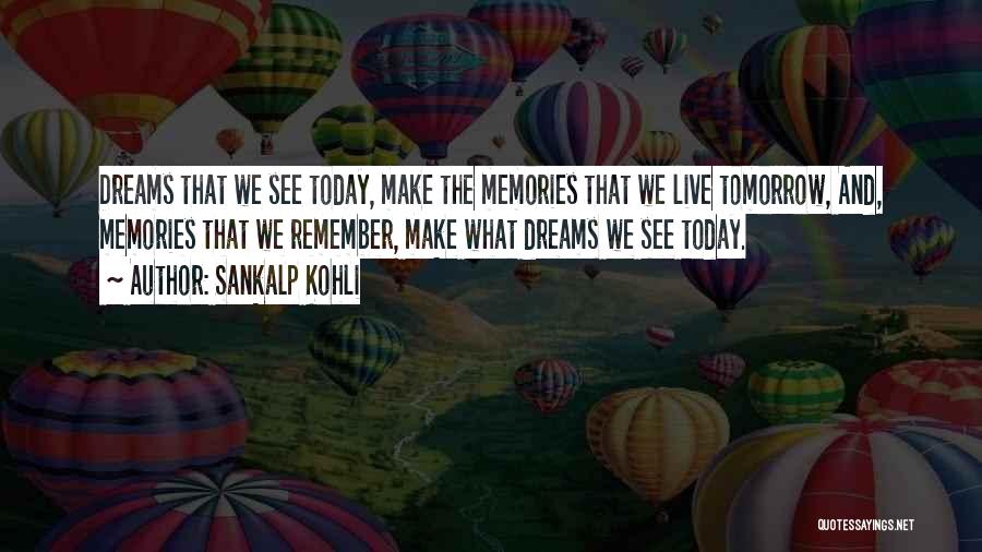 Live For Today Not Tomorrow Quotes By Sankalp Kohli