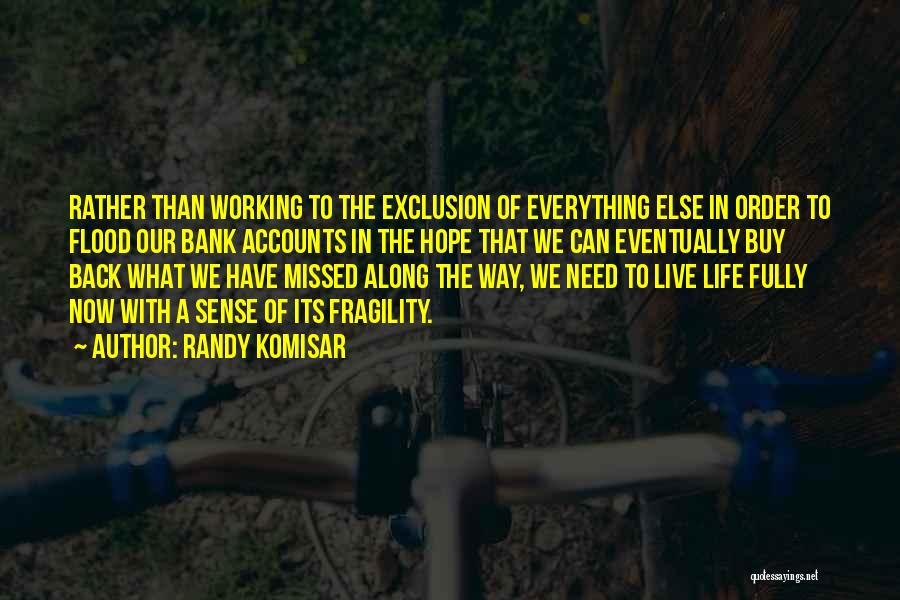 Live Fully Now Quotes By Randy Komisar