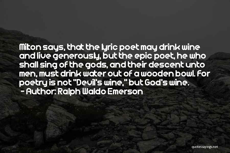 Live Generously Quotes By Ralph Waldo Emerson